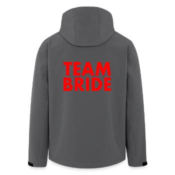 Team bride - Recycelte Männer Softshell-Jacke von Stanley/Stella - Anthrazit - Hinten - AI Model Male 185 light (185cm)