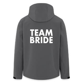Team bride - Recycelte Männer Softshell-Jacke von Stanley/Stella - Anthrazit - Hinten - AI Model Male 185 light (185cm)