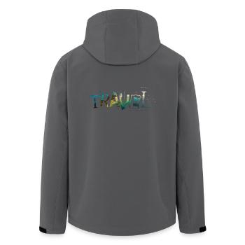 Travel - Recycelte Männer Softshell-Jacke von Stanley/Stella - Anthrazit - Hinten - AI Model Male 185 light (185cm)