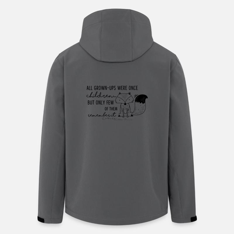 Kleiner Prinz - Zitiere alle Kleider ups schwarz - Recycelte Männer Softshell-Jacke von Stanley/Stella - Anthrazit