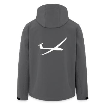 Segelflugzeug Segelflieger Segeln Flugzeug - Recycelte Männer Softshell-Jacke von Stanley/Stella - Anthrazit - Hinten - AI Model Male 185 light (185cm)