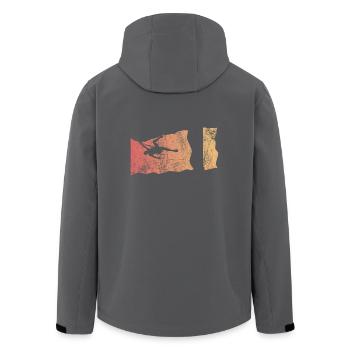 Geschenk Kletterer Boulderer klettern bouldern - Recycelte Männer Softshell-Jacke von Stanley/Stella - Anthrazit - Hinten - AI Model Male 185 light (185cm)