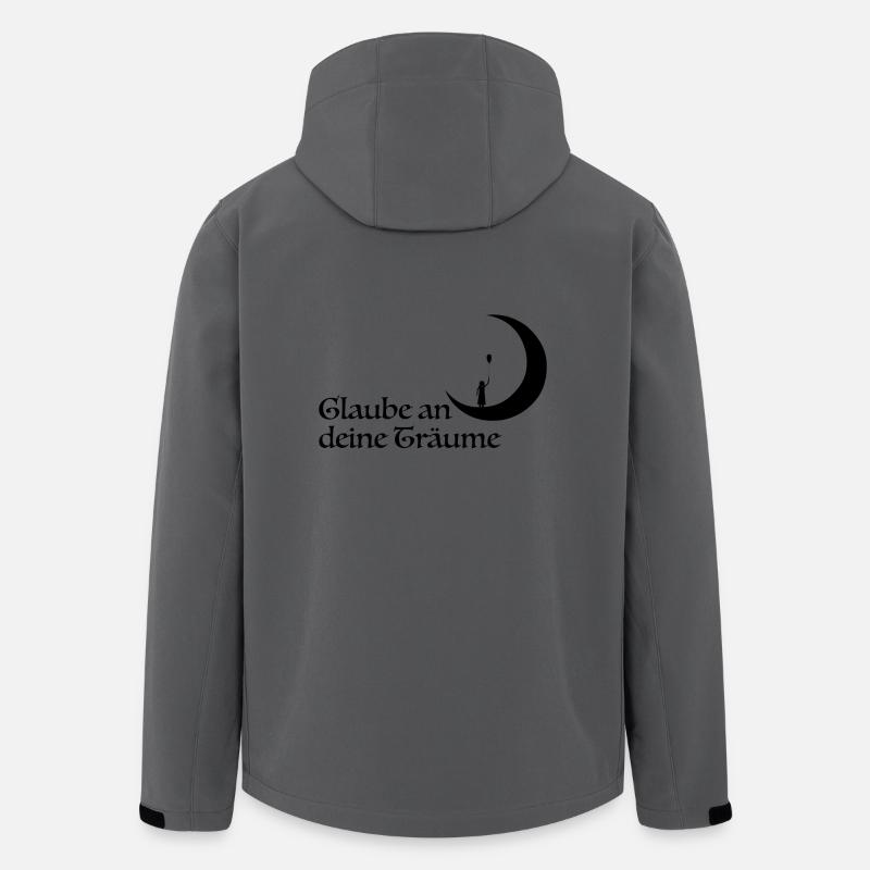 Glaube - Recycelte Männer Softshell-Jacke von Stanley/Stella - Anthrazit