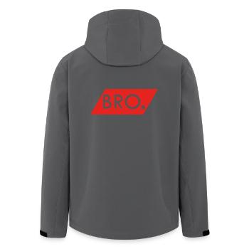 BRO - Recycelte Männer Softshell-Jacke von Stanley/Stella - Anthrazit - Hinten - AI Model Male 185 light (185cm)