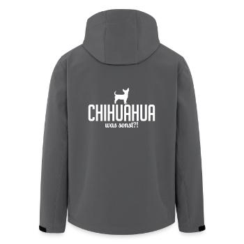 CHIHUAHUA was sonst - Recycelte Männer Softshell-Jacke von Stanley/Stella - Anthrazit - Hinten - AI Model Male 185 light (185cm)
