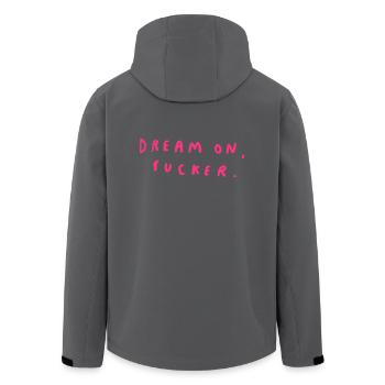 Dream On, Sucker. - Recycelte Männer Softshell-Jacke von Stanley/Stella - Anthrazit - Hinten - AI Model Male 185 light (185cm)