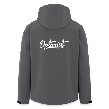Optimist - Recycelte Männer Softshell-Jacke von Stanley/Stella - Anthrazit - Hinten - AI Model Male 185 light (185cm)