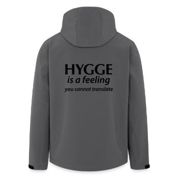Hygge is a Feeling You cannot translate Glück Yes! - Recycelte Männer Softshell-Jacke von Stanley/Stella - Anthrazit - Hinten - AI Model Male 185 light (185cm)