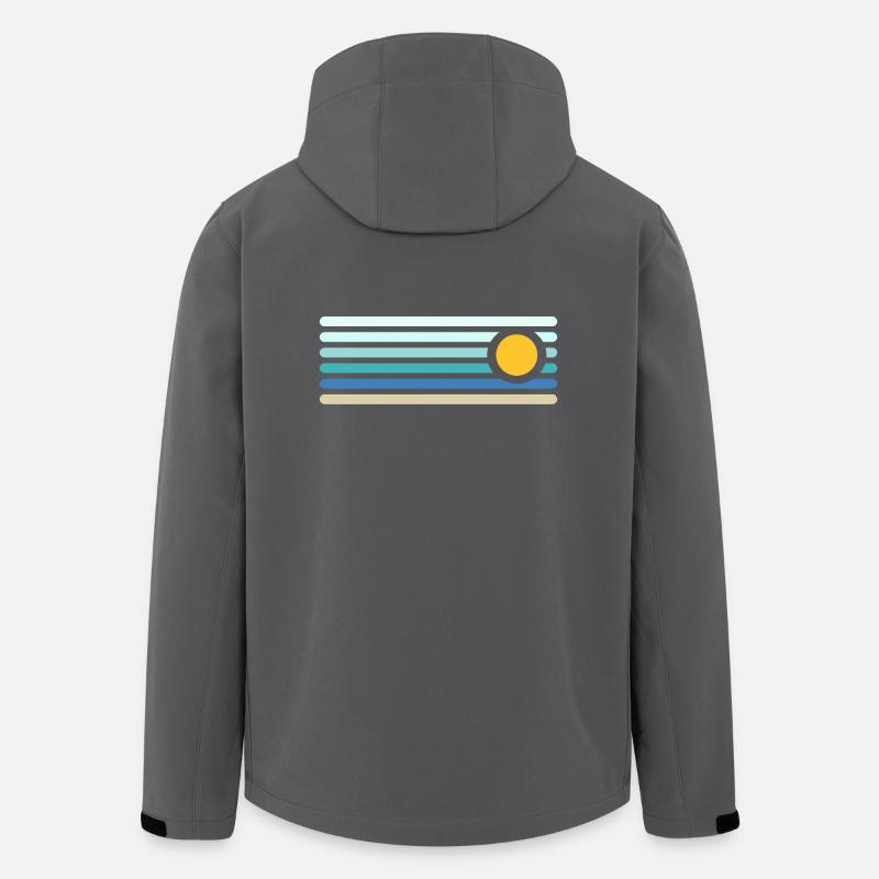 Strand - Recycelte Männer Softshell-Jacke von Stanley/Stella - Anthrazit