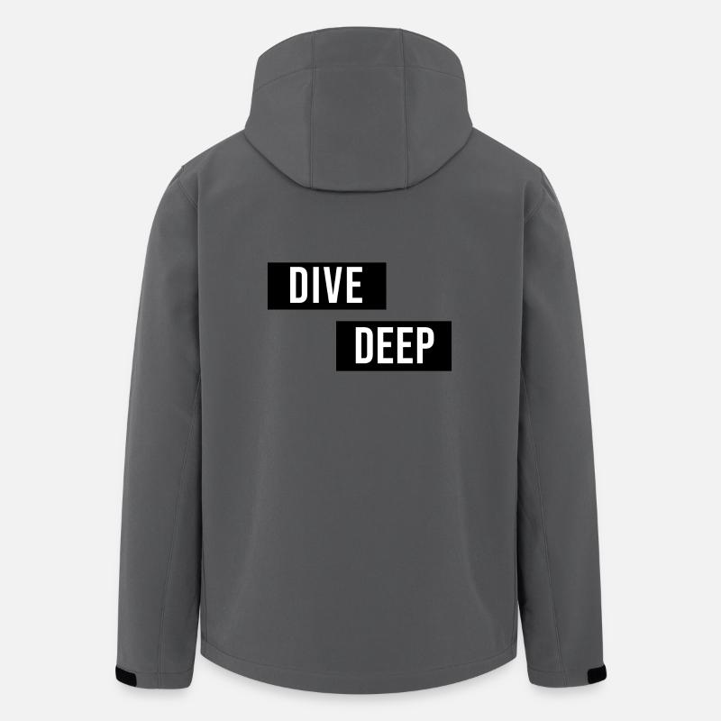 Dive Deep Inspiration - Recycelte Männer Softshell-Jacke von Stanley/Stella - Anthrazit