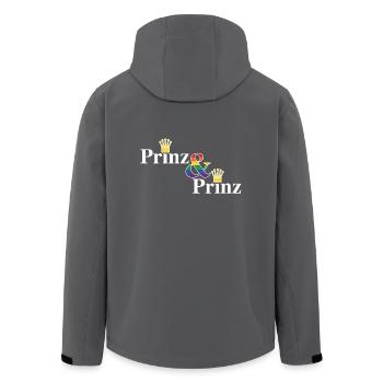 Prinz & Prinz 2 - Recycelte Männer Softshell-Jacke von Stanley/Stella - Anthrazit - Hinten - AI Model Male 185 light (185cm)