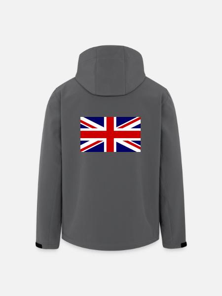Großbritannien Flagge, Englandfahne, great britain - Recycelte Männer Softshell-Jacke von Stanley/Stella - Anthrazit