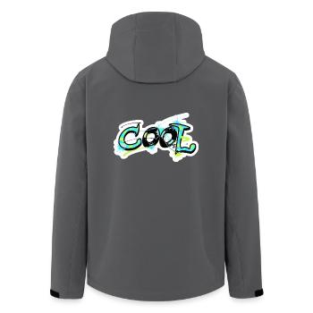 cool cooles Shirt für Kinder - Graffiti Motiv - Recycelte Männer Softshell-Jacke von Stanley/Stella - Anthrazit - Hinten - AI Model Male 185 light (185cm)