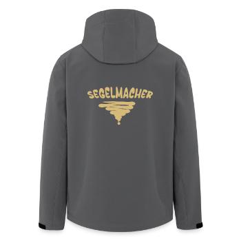 Beruf Segelmacher - Recycelte Männer Softshell-Jacke von Stanley/Stella - Anthrazit - Hinten - AI Model Male 185 light (185cm)