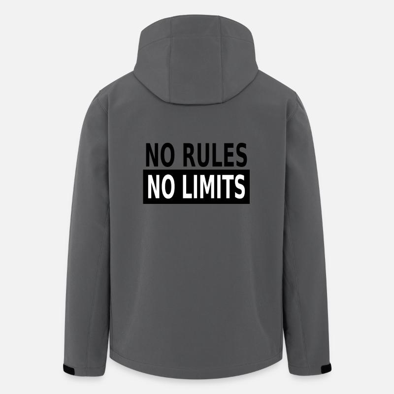 No Rules No Limits - Men’s Recycled Softshell Jacket by Stanley/Stella - anthracite
