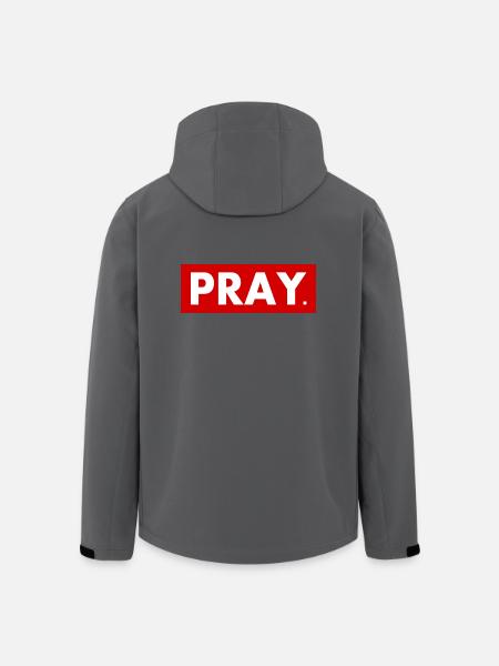 Pray - Recycelte Männer Softshell-Jacke von Stanley/Stella - Anthrazit