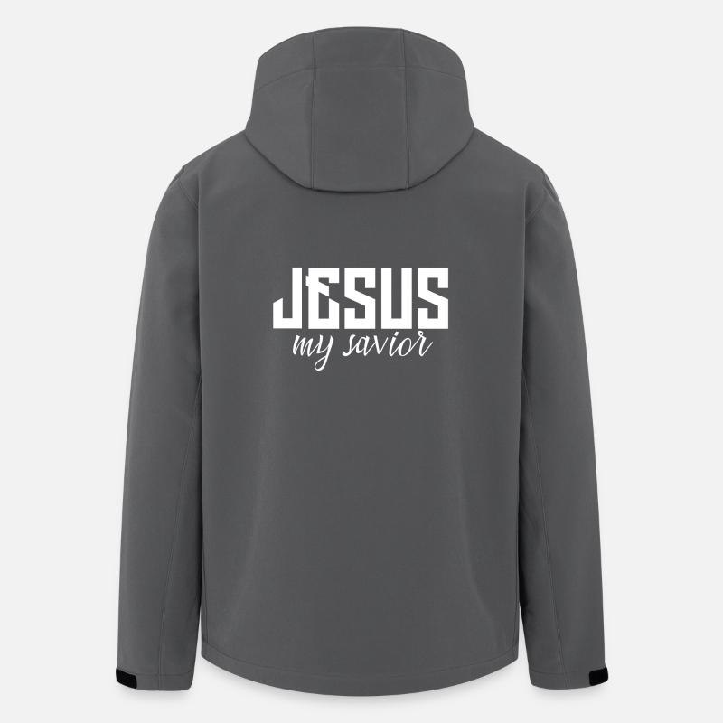 Jesus - Men’s Recycled Softshell Jacket by Stanley/Stella - anthracite
