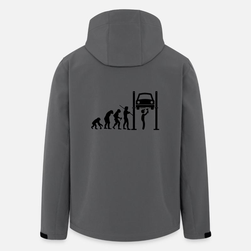 Mechaniker Evolution - Recycelte Männer Softshell-Jacke von Stanley/Stella - Anthrazit
