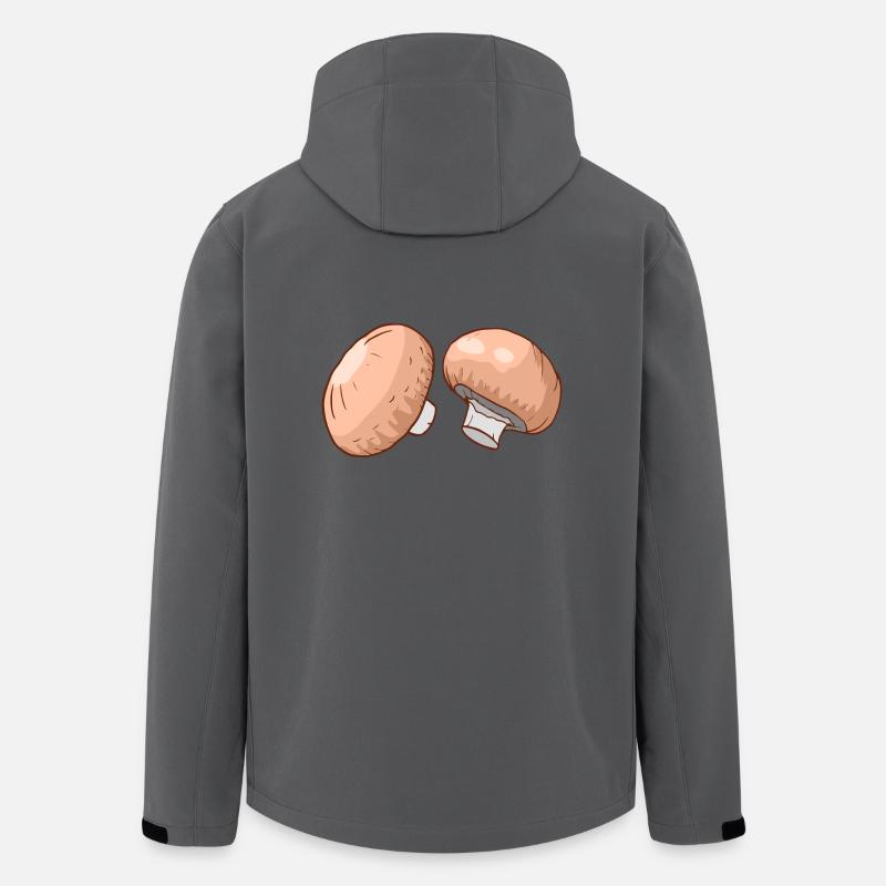 Mushrooms Egerlinge Angerlinge mushrooms - Men’s Recycled Softshell Jacket by Stanley/Stella - anthracite