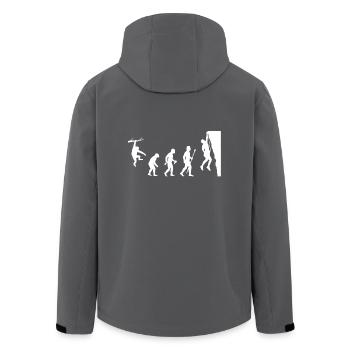 Klettern Evolution Shirt - Recycelte Männer Softshell-Jacke von Stanley/Stella - Anthrazit - Hinten - AI Model Male 185 light (185cm)