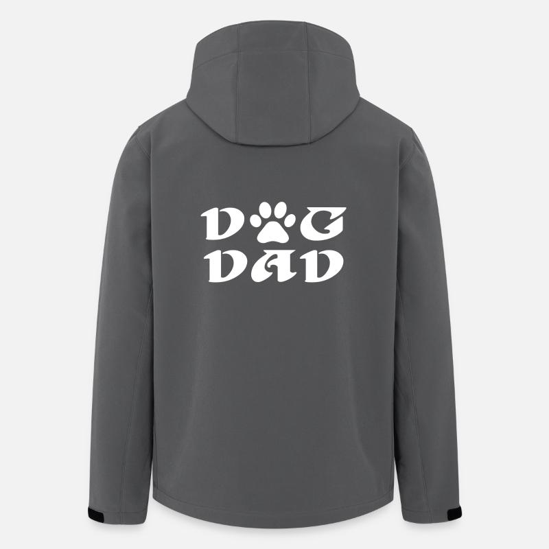 Dog Dad - Men’s Recycled Softshell Jacket by Stanley/Stella - anthracite