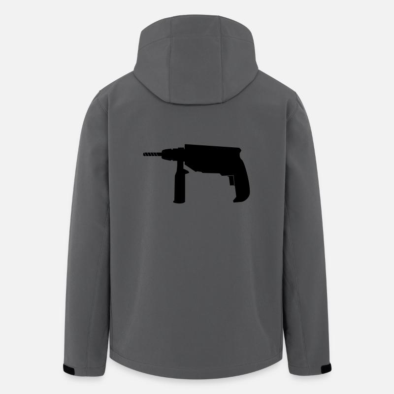 Foreur - Veste softshell homme en polyester recyclé Stanley/Stella - charbon