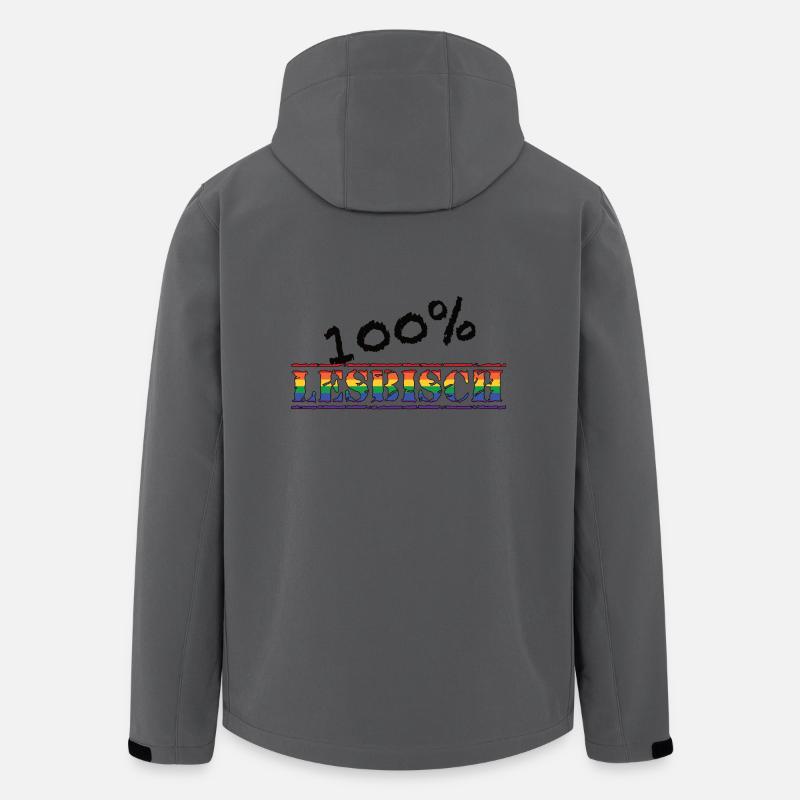 100% lesbisch 1 - Recycelte Männer Softshell-Jacke von Stanley/Stella - Anthrazit
