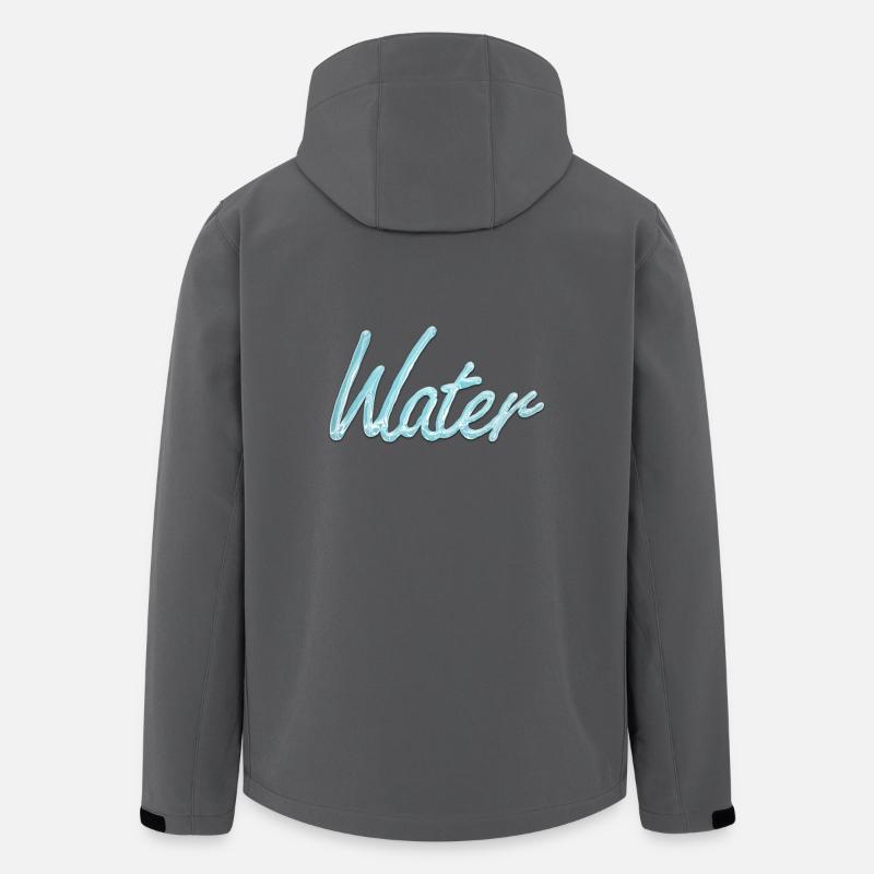 Wasser - Recycelte Männer Softshell-Jacke von Stanley/Stella - Anthrazit