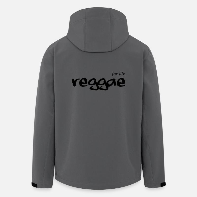 REGGAE for life - Recycelte Männer Softshell-Jacke von Stanley/Stella - Anthrazit
