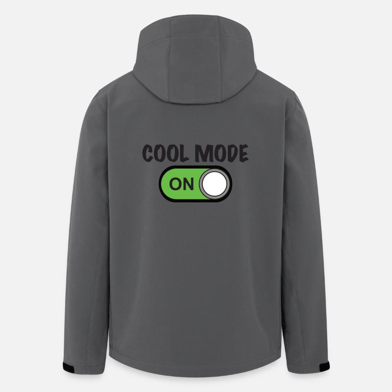MODE COOL ON - Veste softshell homme en polyester recyclé Stanley/Stella - charbon