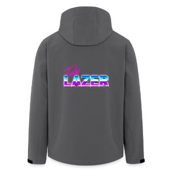 Turbo Lazer - Recycelte Männer Softshell-Jacke von Stanley/Stella - Anthrazit - Hinten - AI Model Male 185 light (185cm)