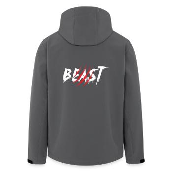 Beast Geschenk Partnerlook Beziehung Partnerschaft - Recycelte Männer Softshell-Jacke von Stanley/Stella - Anthrazit - Hinten - AI Model Male 185 light (185cm)
