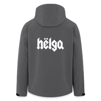 Helga - Recycelte Männer Softshell-Jacke von Stanley/Stella - Anthrazit - Hinten - AI Model Male 185 light (185cm)