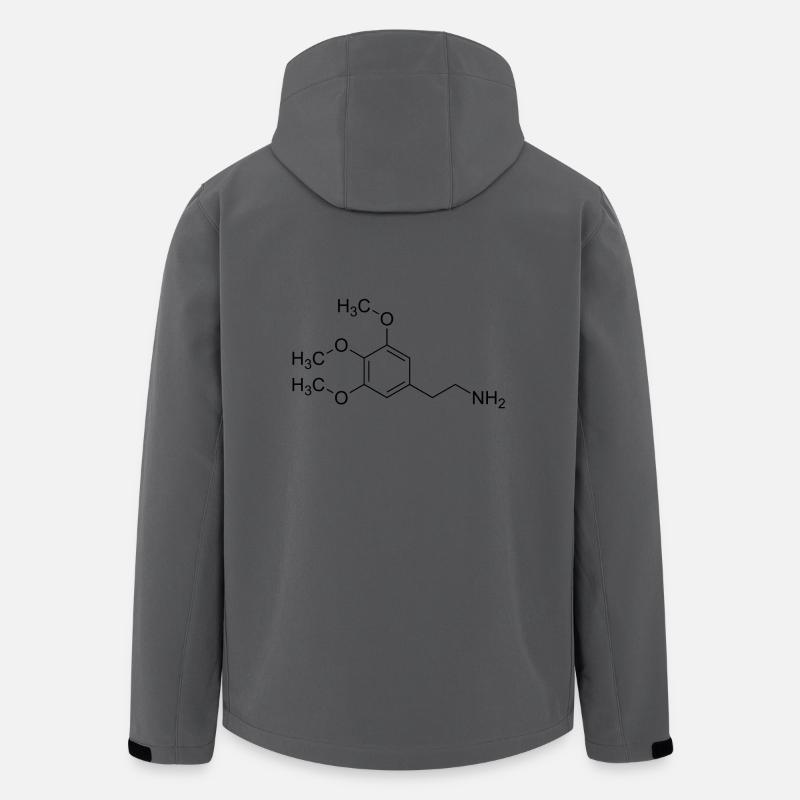 Formule structurale mescaline mescaline - Veste softshell homme en polyester recyclé Stanley/Stella - charbon
