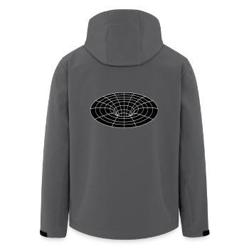schwarzes Loch - Recycelte Männer Softshell-Jacke von Stanley/Stella - Anthrazit - Hinten - AI Model Male 185 light (185cm)