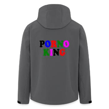 Porno king - Recycelte Männer Softshell-Jacke von Stanley/Stella - Anthrazit - Hinten - AI Model Male 185 light (185cm)