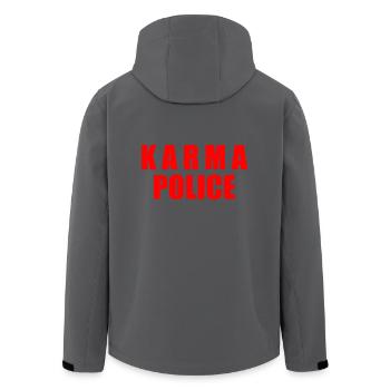 Karma police - Recycelte Männer Softshell-Jacke von Stanley/Stella - Anthrazit - Hinten - AI Model Male 185 light (185cm)