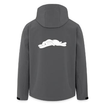 müdes Häschen - Recycelte Männer Softshell-Jacke von Stanley/Stella - Anthrazit - Hinten - AI Model Male 185 light (185cm)