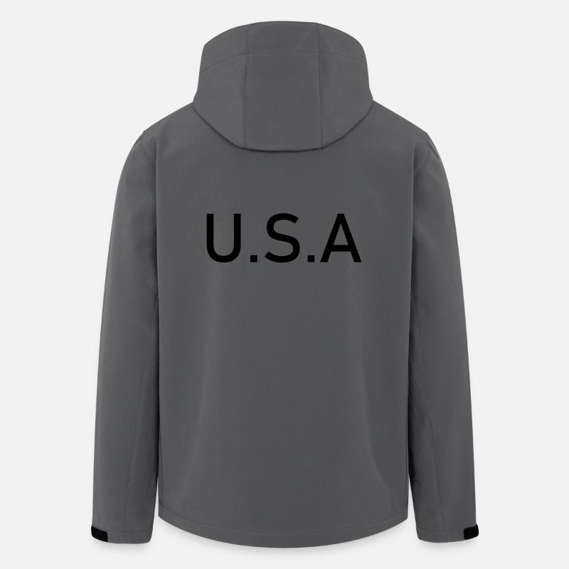 USA - Recycelte Männer Softshell-Jacke von Stanley/Stella - Anthrazit