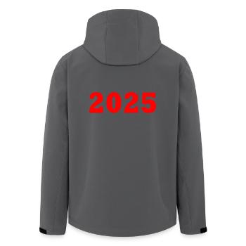 2025 - Recycelte Männer Softshell-Jacke von Stanley/Stella - Anthrazit - Hinten - AI Model Male 185 light (185cm)