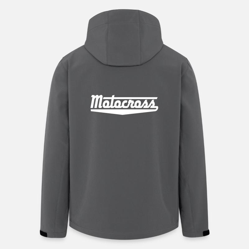 motocross - Veste softshell homme en polyester recyclé Stanley/Stella - charbon