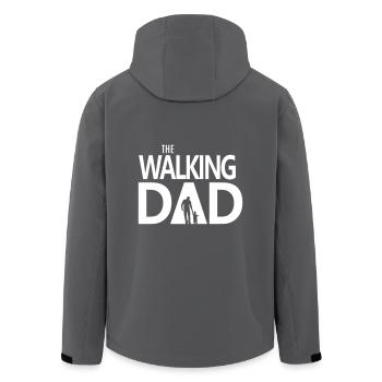 The walking Dad Papa Vater Sohn Geschenk lustig - Recycelte Männer Softshell-Jacke von Stanley/Stella - Anthrazit - Hinten - AI Model Male 185 light (185cm)