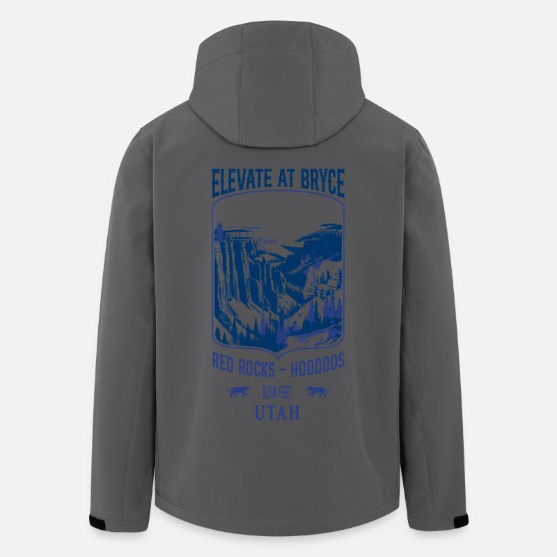 Elevate bei Bryce - Navy - Recycelte Männer Softshell-Jacke von Stanley/Stella - Anthrazit