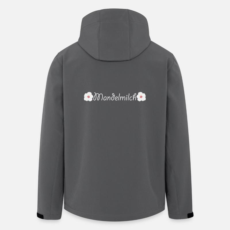 Mandelmilch - Recycelte Männer Softshell-Jacke von Stanley/Stella - Anthrazit