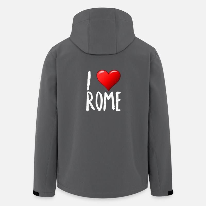 J'aime Rome - Veste softshell homme en polyester recyclé Stanley/Stella - charbon