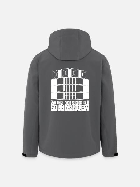 The only good system is a soundsystem. - Recycelte Männer Softshell-Jacke von Stanley/Stella - Anthrazit