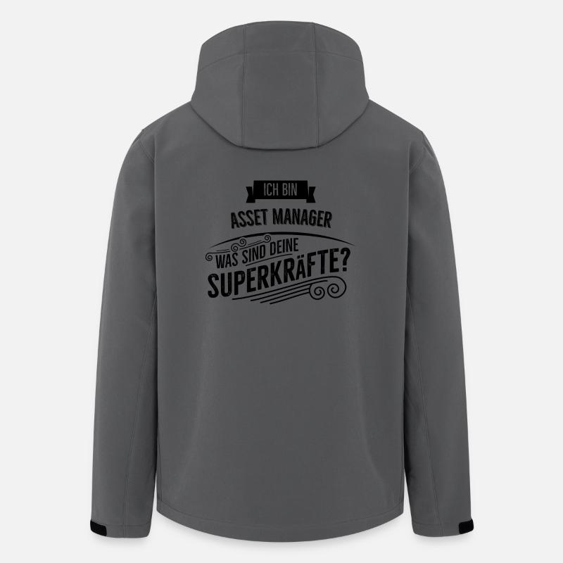 Asset Manager - Recycelte Männer Softshell-Jacke von Stanley/Stella - Anthrazit