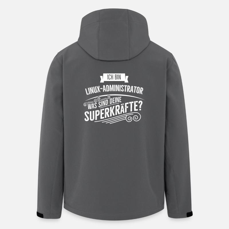 Linux Administrator - Recycelte Männer Softshell-Jacke von Stanley/Stella - Anthrazit