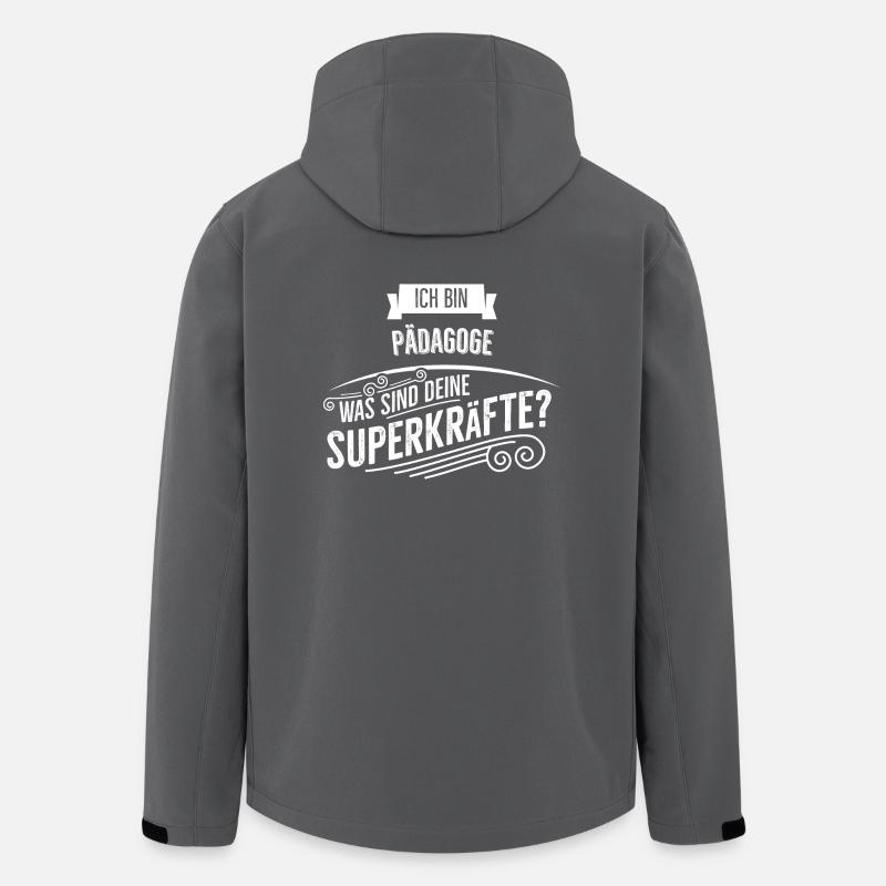 Paedagoge - Recycelte Männer Softshell-Jacke von Stanley/Stella - Anthrazit