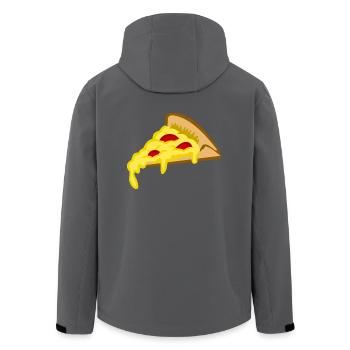 pizza pizzeria food essen restaurant62 - Recycelte Männer Softshell-Jacke von Stanley/Stella - Anthrazit - Hinten - AI Model Male 185 light (185cm)